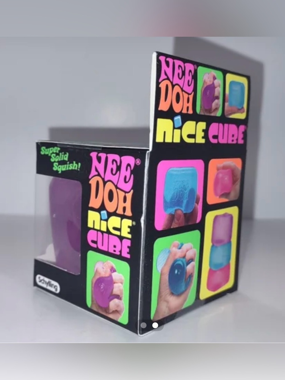 NeeDoh Super Solid Squish - Nice cube purple. Stress Relief Toy. TikTok viral - Picture 5 of 7